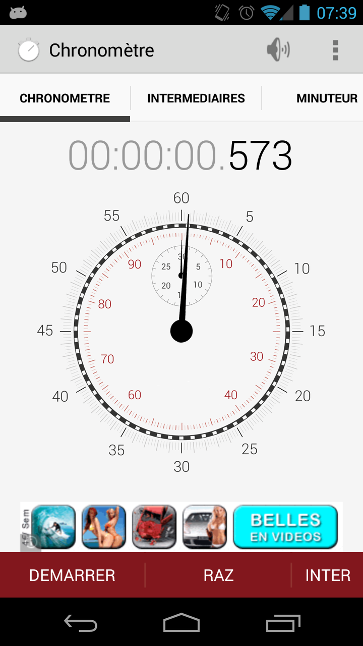 Stopwatch Pro App on the Amazon Appstore