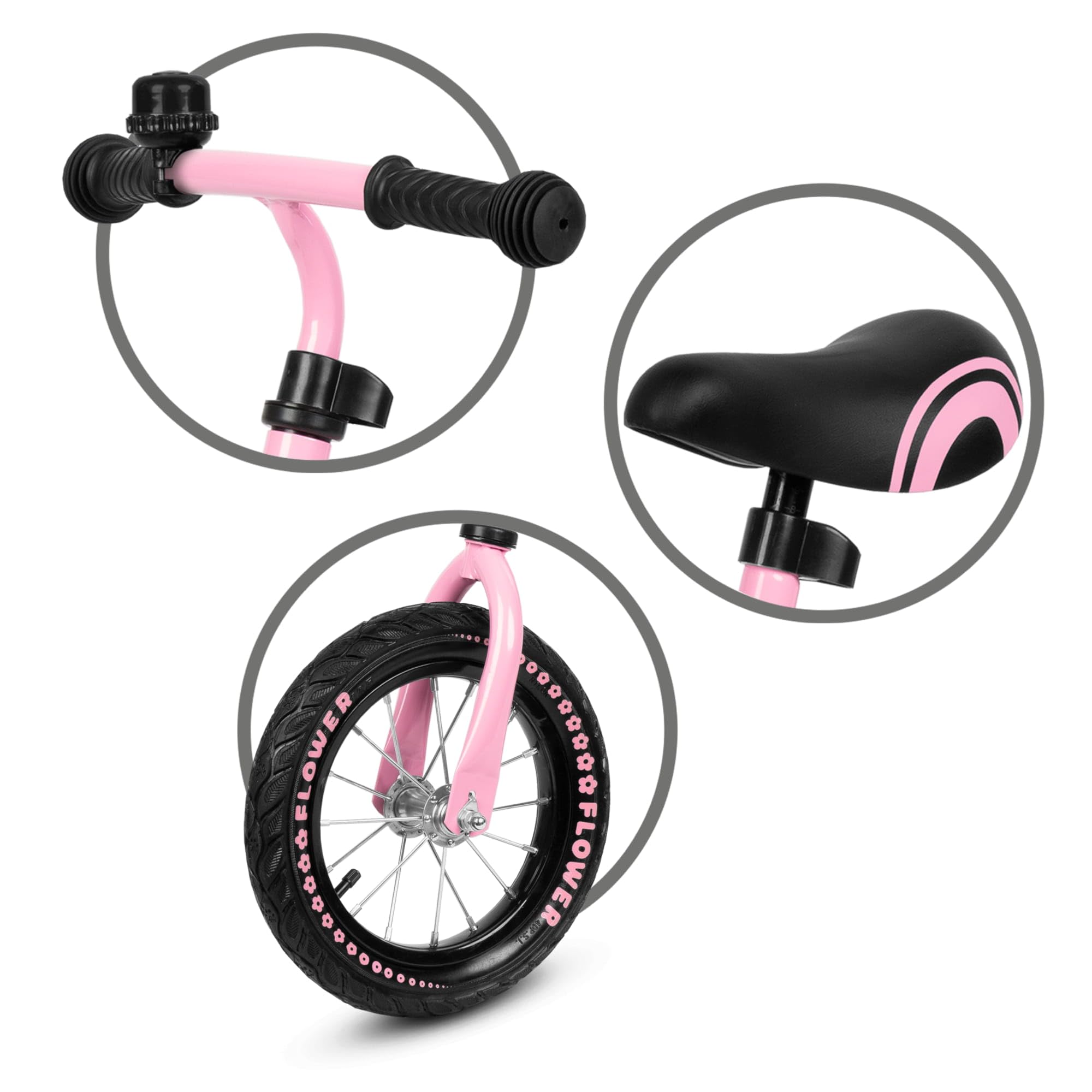 COIL Fahrrad-Laufrad Cruzer Puky Laufrad für Kinder ab 1 Jahr - 12-Zoll Eva-Reifen, Langlebiger Stahlrahmen, Höhenverstellbarer Sattel und Lenkrad, Leichtgewicht, Sicher und Robust