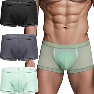 [ZONBAILON] ボクサーパンツ メンズ 冷感 蒸れない 夏 男性下着 またずれ防止パンツ ローライズボクサーパンツ ブリーフ 速乾 通気性