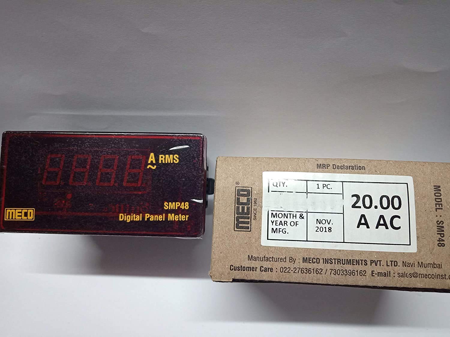 Meco 4 Digit Programmable Panel Meter 20Amp Model SMP 48-AC (B08ZKK37VD) Amazon Price History, Amazon Price Tracker