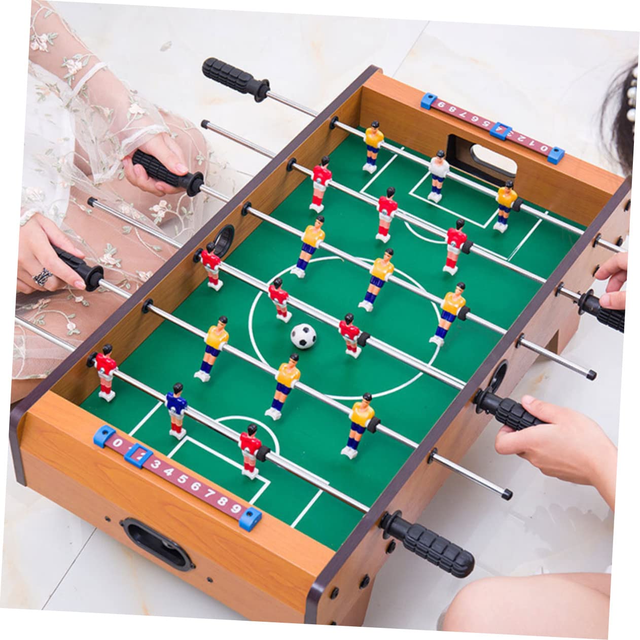 Toddmomy Desktop Football Playthings 24pcs Tabletop Game Footballs Lightweight Compact