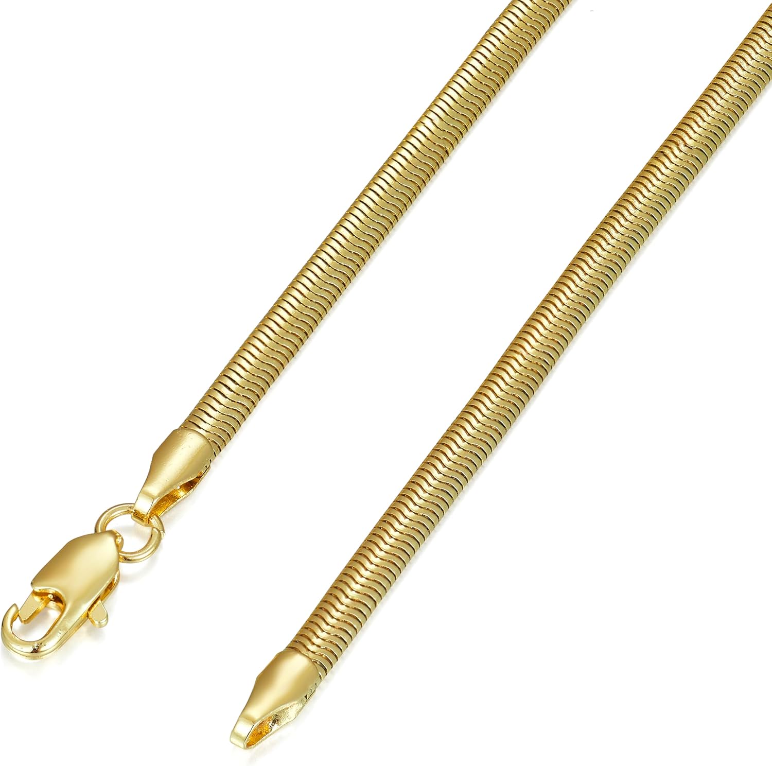 14K Gold Plated Chain Bracelet for Women,Dainty Plated Gold Jewelry Gifts for Women,Trendy Gold Bracelet Waterproof - Image 4