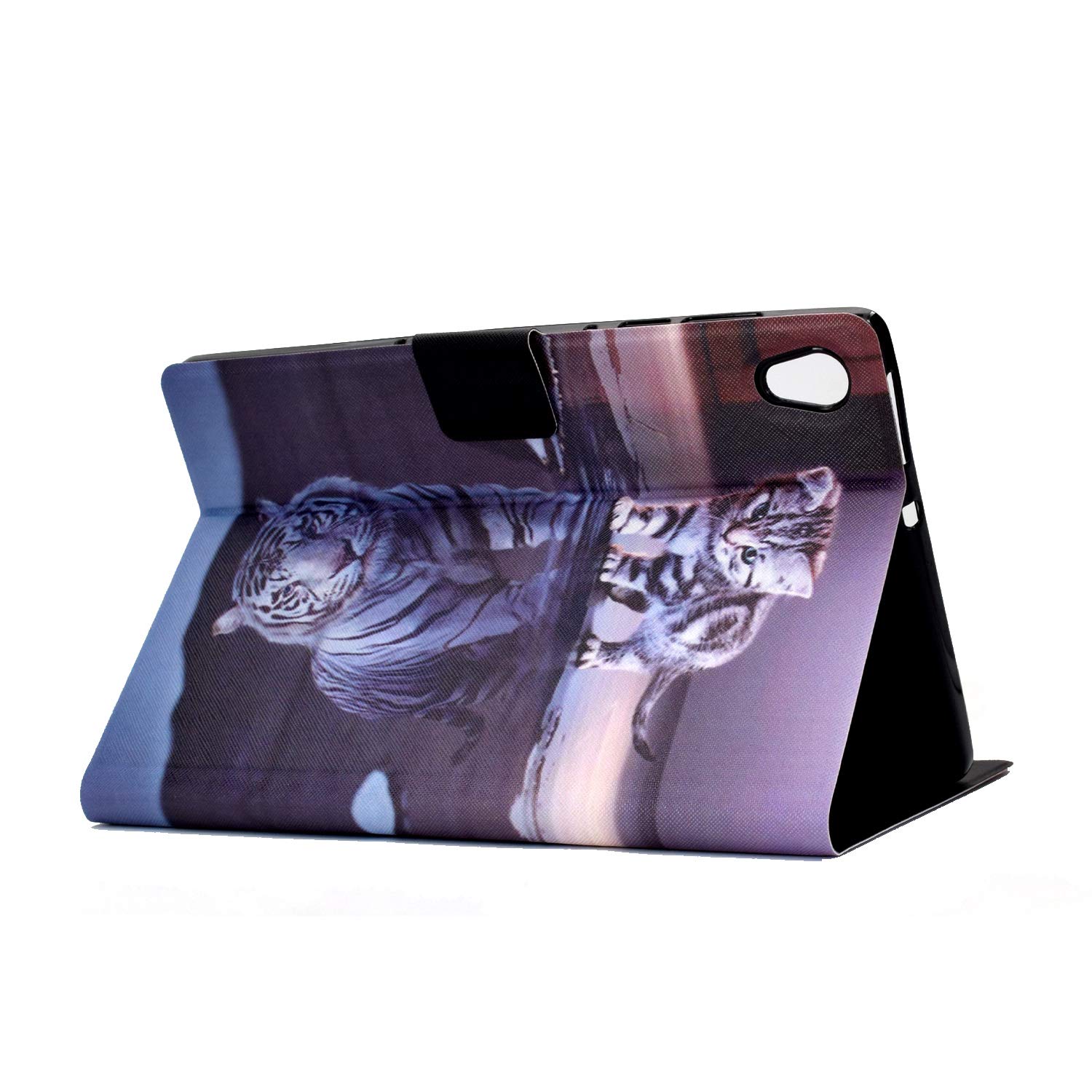 ONETHEFUL Custodia Libro Cover per Lenovo Tab M10 HD (2nd Gen)10.1 2020 TB-X306X TB-X306F Tablet Custodie Protettiva Covers con Stand e PU Pelle - pinguino