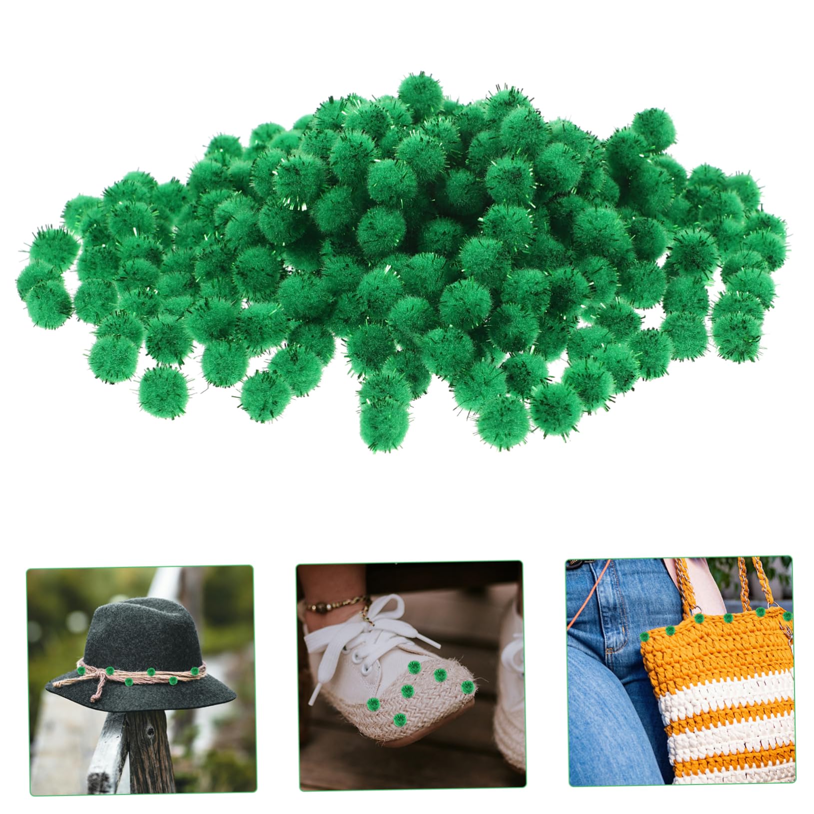 SEWACC 5 Juegos De Pompones Decorativos Para Tejer A Mano Suministros Para Manualidades Navideñas A Granel 2000 Piezas X 5