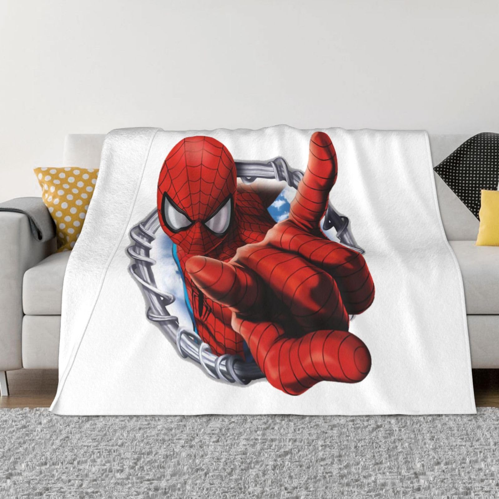 Amazon｜毛布 スパイダーマン ブランケット 布団 タオルケット 昼寝  