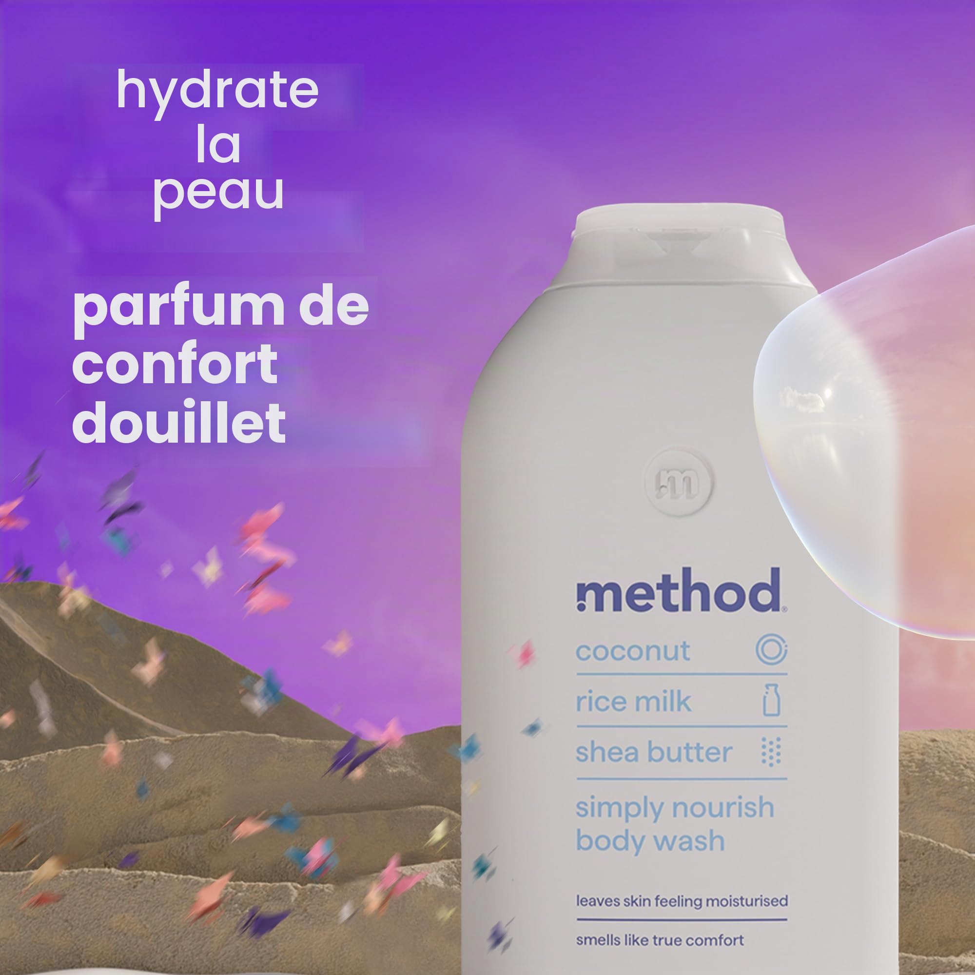 Method Gel douche Simply Nourish 532 ml (Lot de 4)