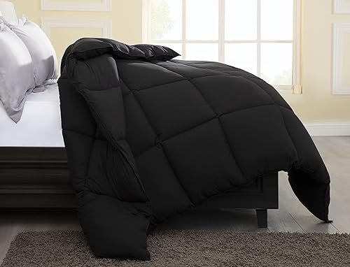 Miniatura 2 de Chezmoi Collection Relleno de edredón  Edredón alternativo acolchado para todas las estaciones con pestañas en las esquinas, doble costura, bordes