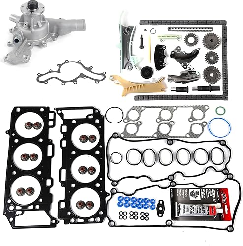 Miniatura 1 de MOCA Juego de cadena de distribución y junta de cabeza y kit de bomba de agua 05-10 para Ford Mustang 4.0L
