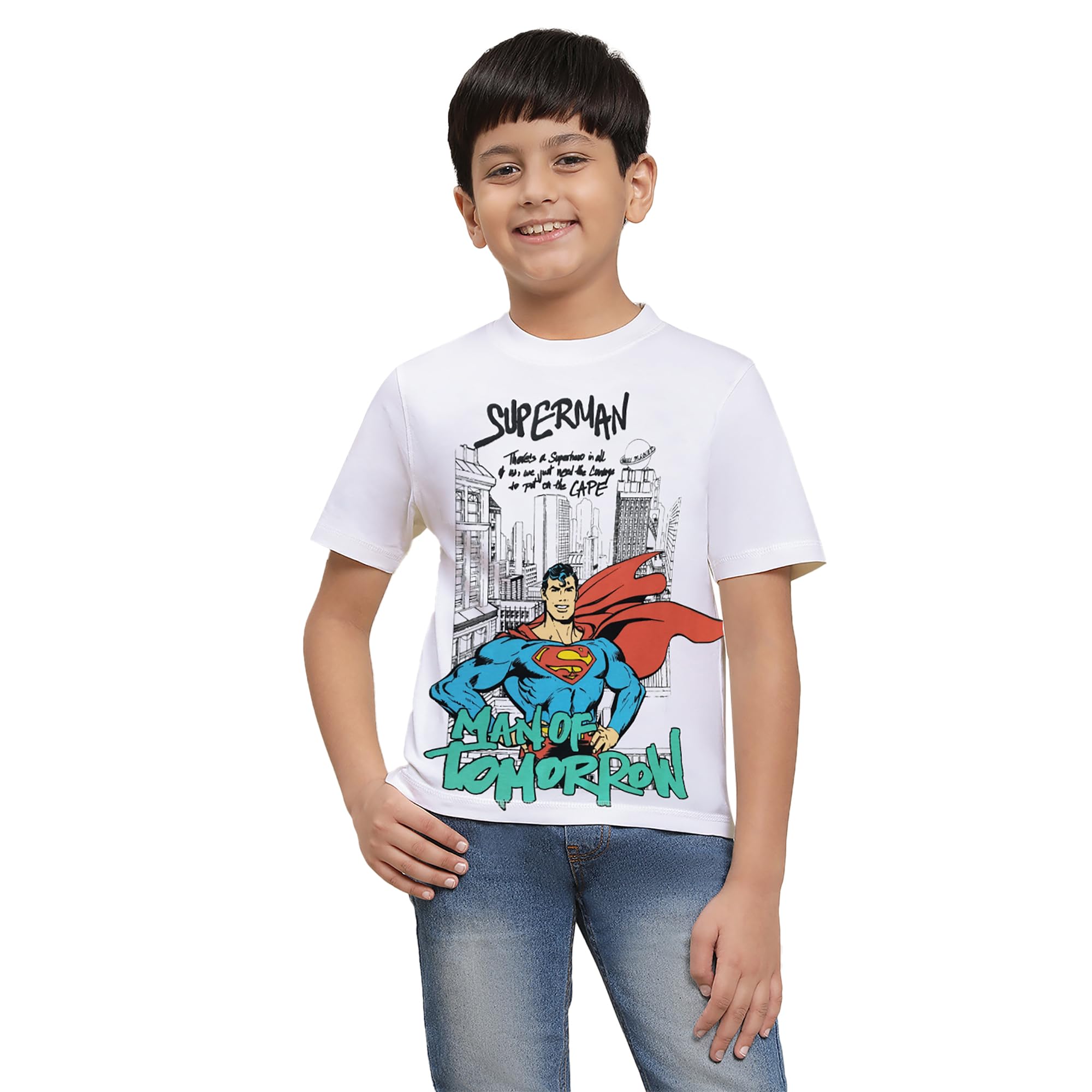 Boy's Cartoon Regular Fit T-Shirt