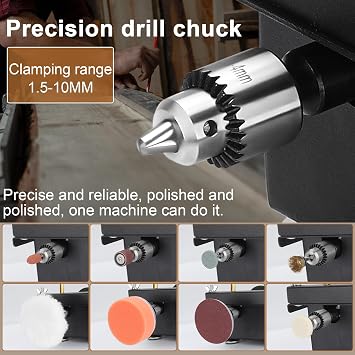 Mini Table Saw, Rechargeable Multi functional Portable Adjustable | Cutting | Sanding | Engraving | Drilling | All-in-One Machine, Precision Table Saw 7 Levels of Speed Adjustment