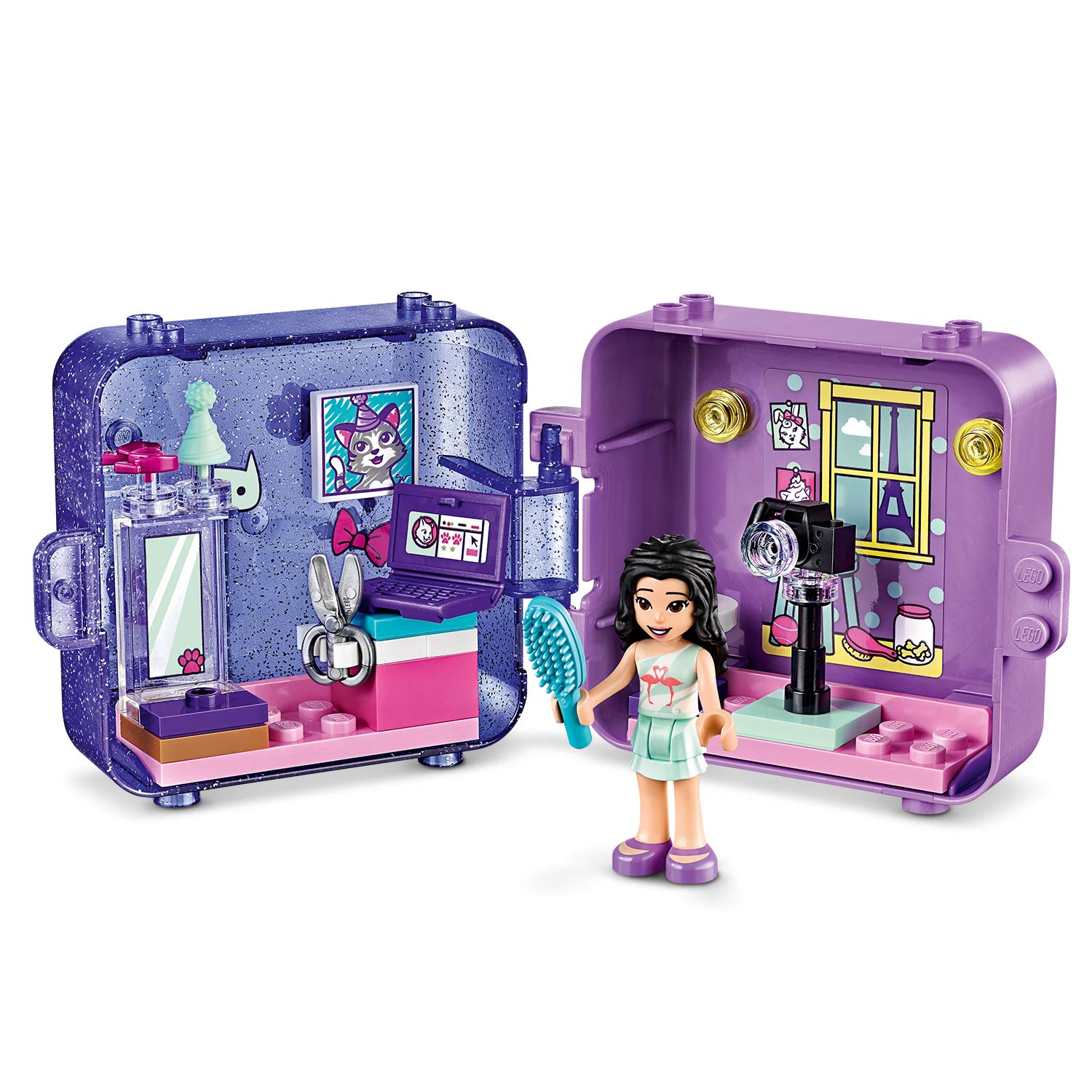LEGO Friends - Il Cubo dell'Amicizia di Emma, con Una Sorpresa Segreta, Set con Mini-Doll Collezionabile per Bambini 6+ Anni, 41404