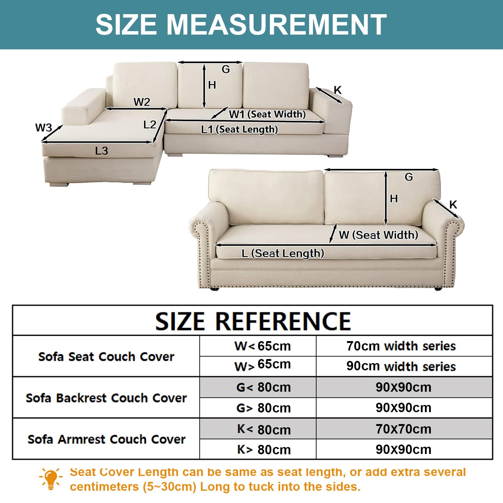 SHANNA Thick Rabbit Plush Sofa Cover 1 2 3 Seater, New Universal Non-Slip Corner Sofa Cover L Shape Super Soft Faux Fur Sofa Slipcovers for Living Room(Light Grey, 70 * 70cm Armrest or Backrest) — view 7