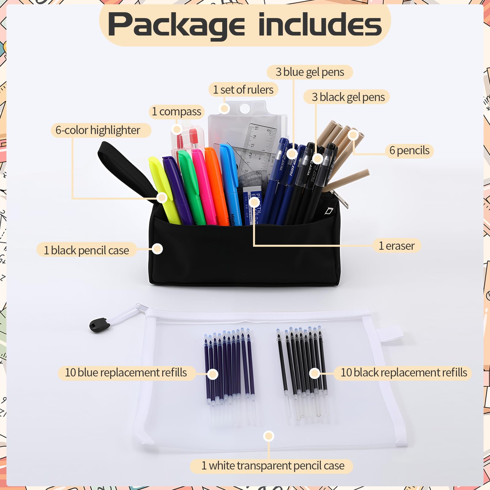 Spiderman 9 Pcs Stationery Set – Preschool Mall - Preschool Supplies