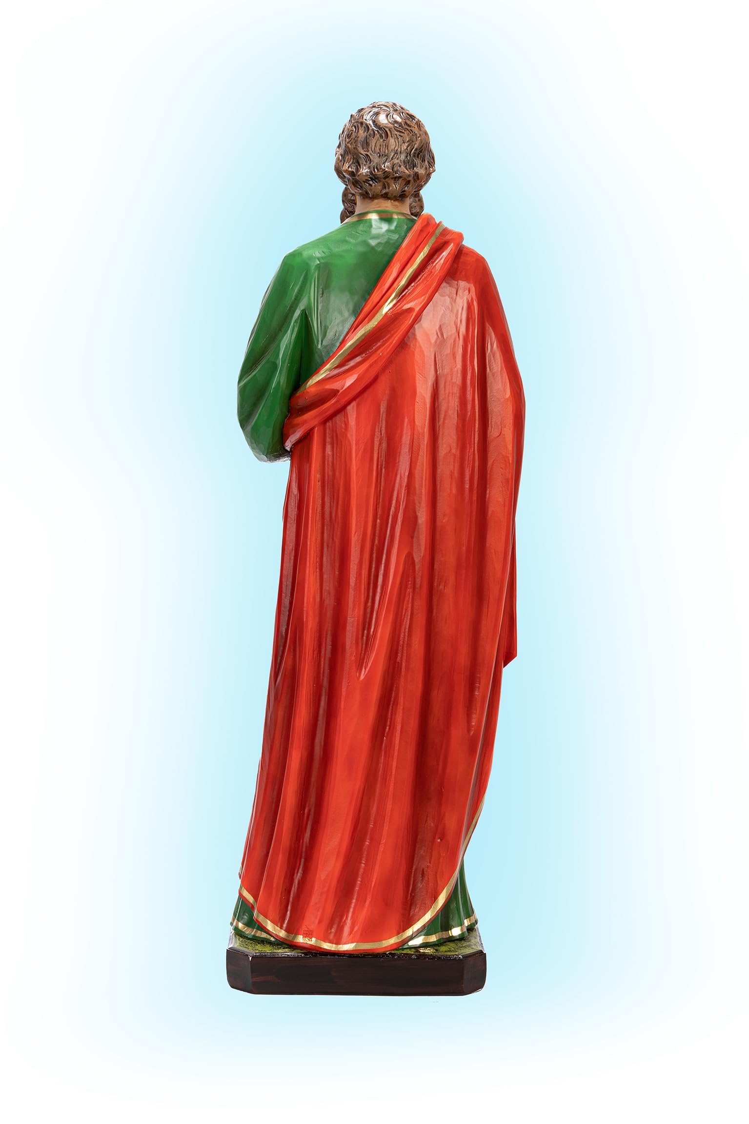 OVUNQUE PROTEGGIMI Statua di San Paolo 60 cm (23,62'') in resina dipinta a mano adatta per interni ed esterni. Prodotto artigianale italiano (occhi dipinti)