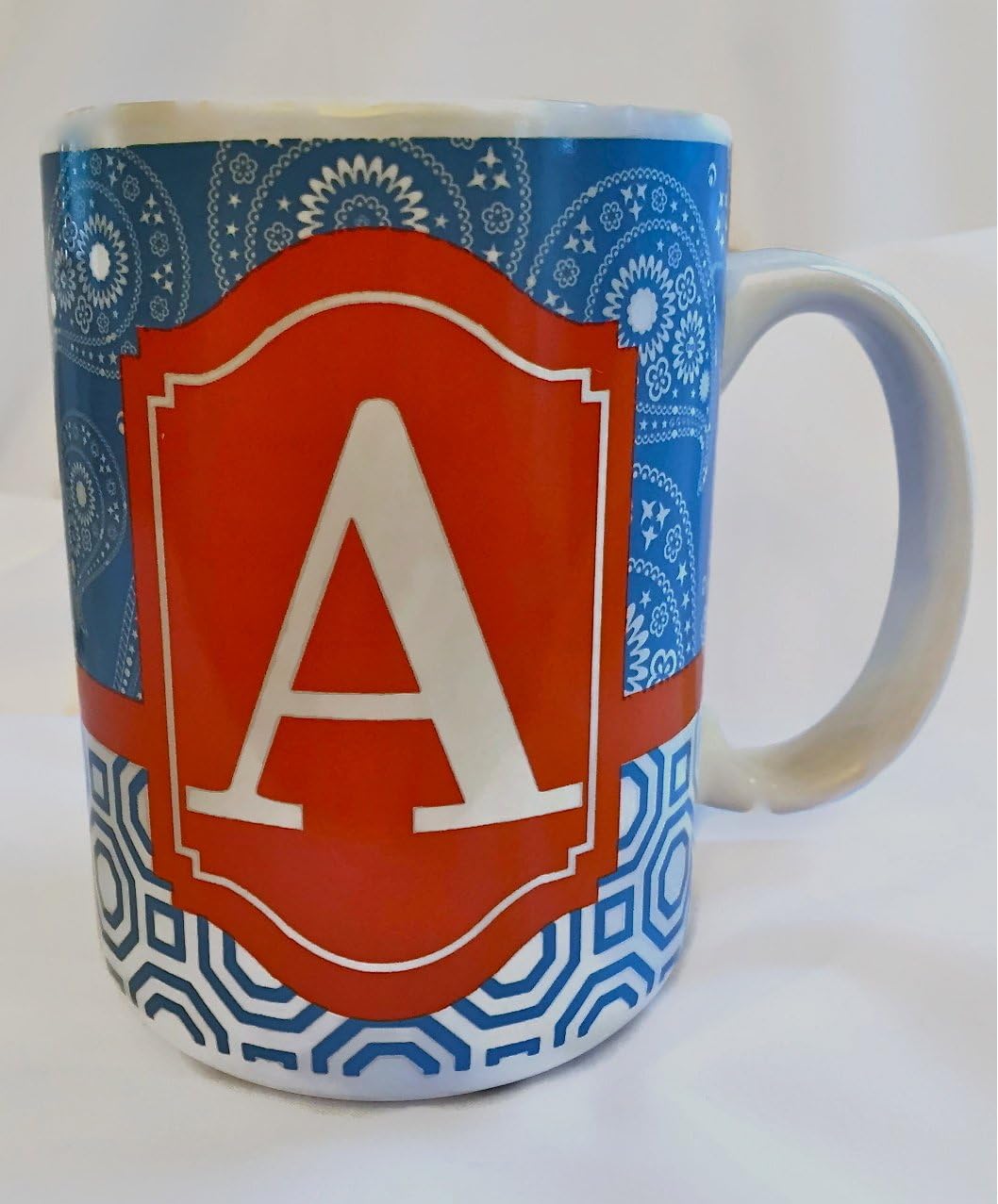 American Atelier Monograms Mug Letter A Coffee Cups & Mugs