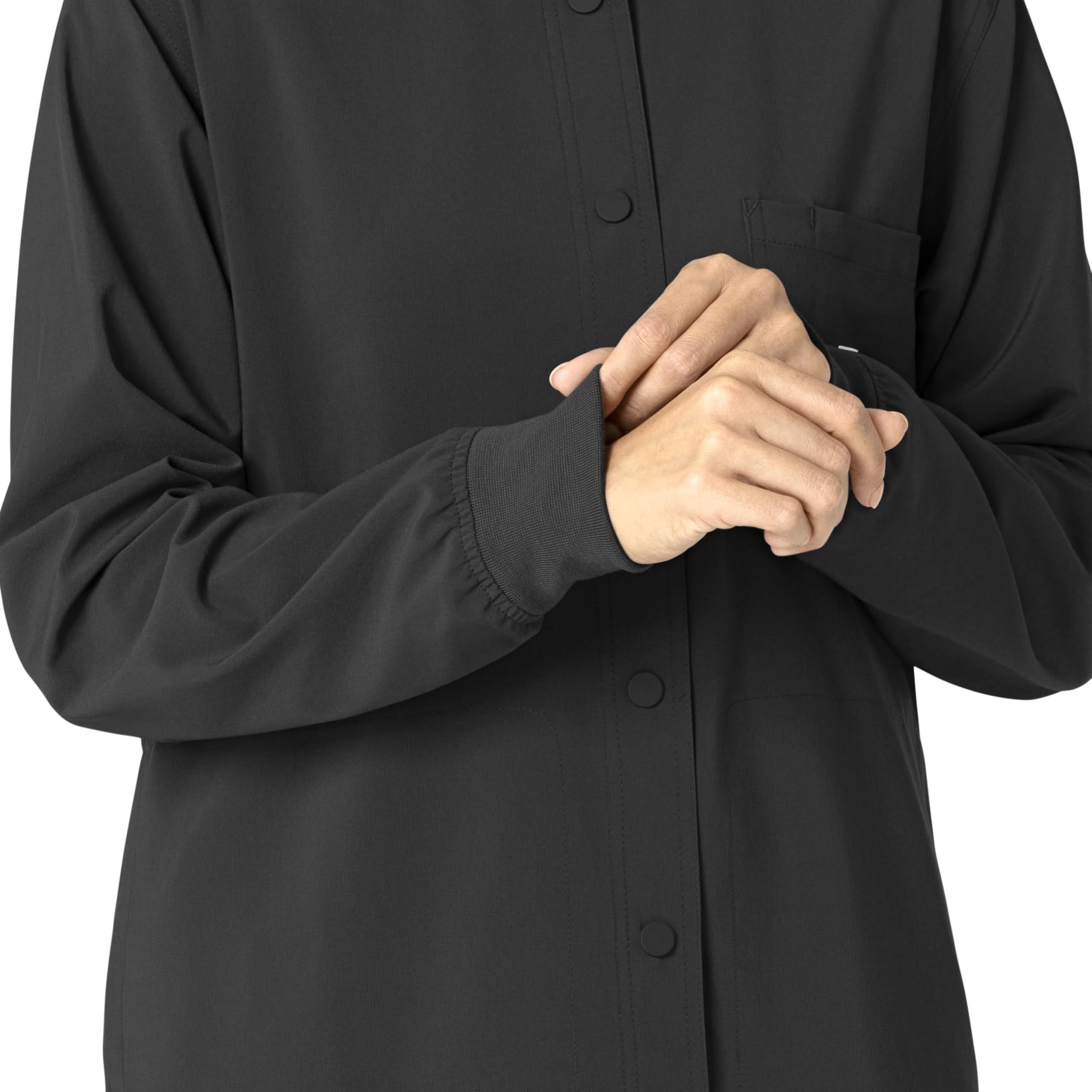 Carhartt Scrubs for Women Force Cross-Flex Shirt Jacket with 4 Pockets