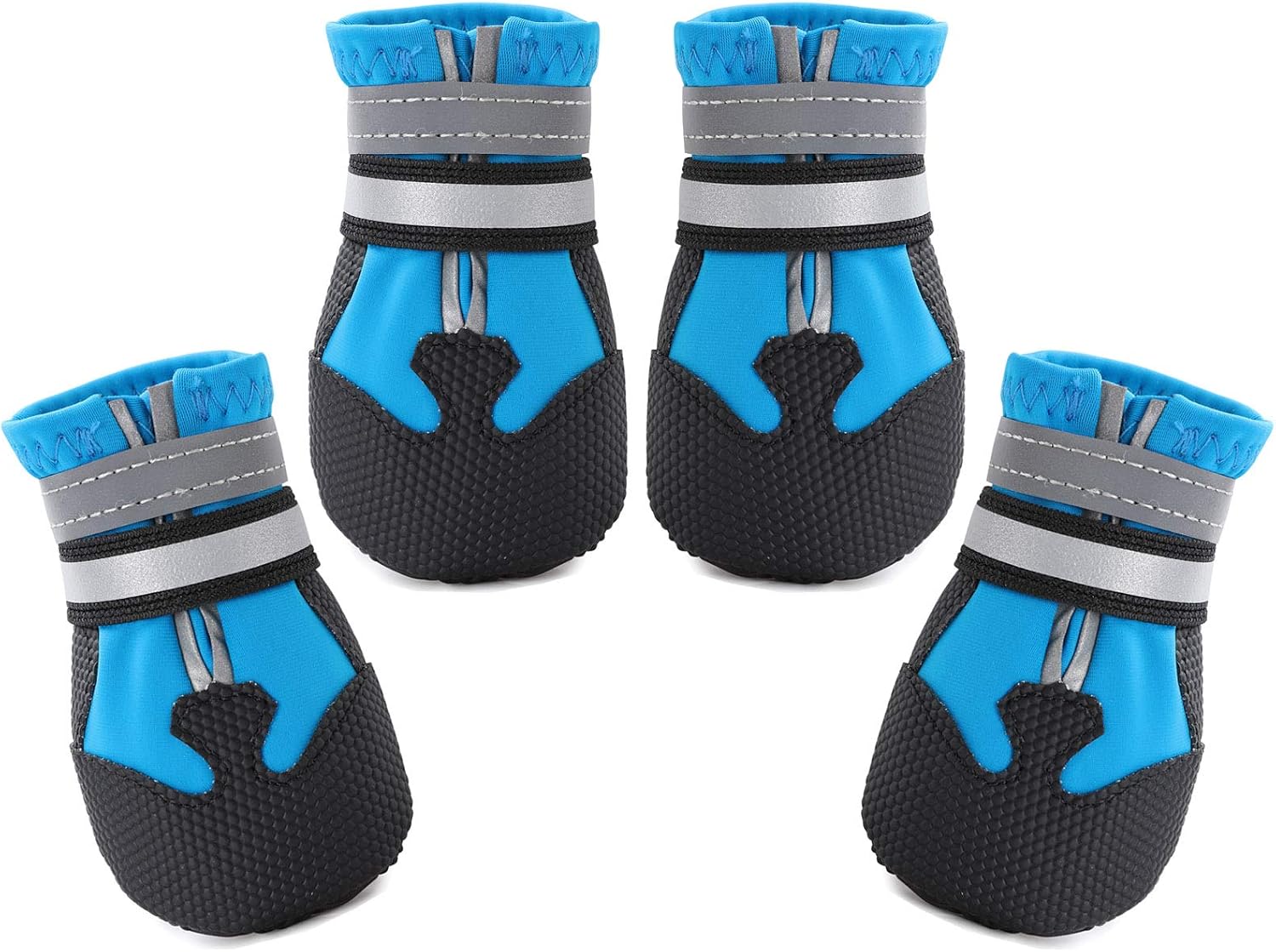 Dimicoo Water-Resistant Dog Boots for Medium Large Dogs,Non-Slip Dog Shoes for Winter Snow,Lightweight Paw Protector for Cold Pavement,Soft Dog Booties for Outdoor Walking Indoor Hardfloors