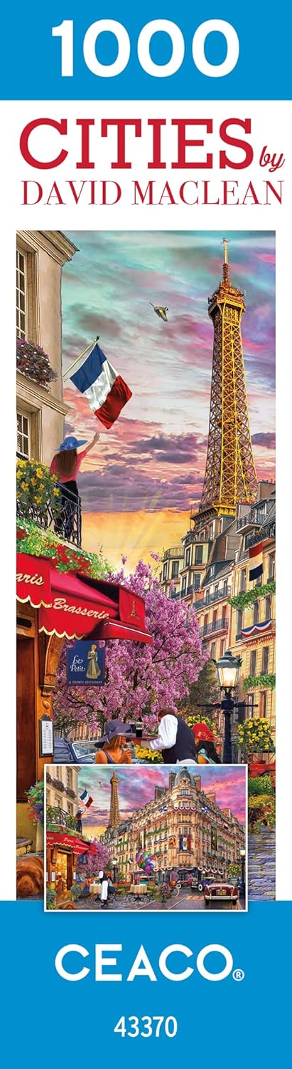 Ceaco - David Maclean - Cities - Bonjour Paris - 1000 Piece Jigsaw Puzzle