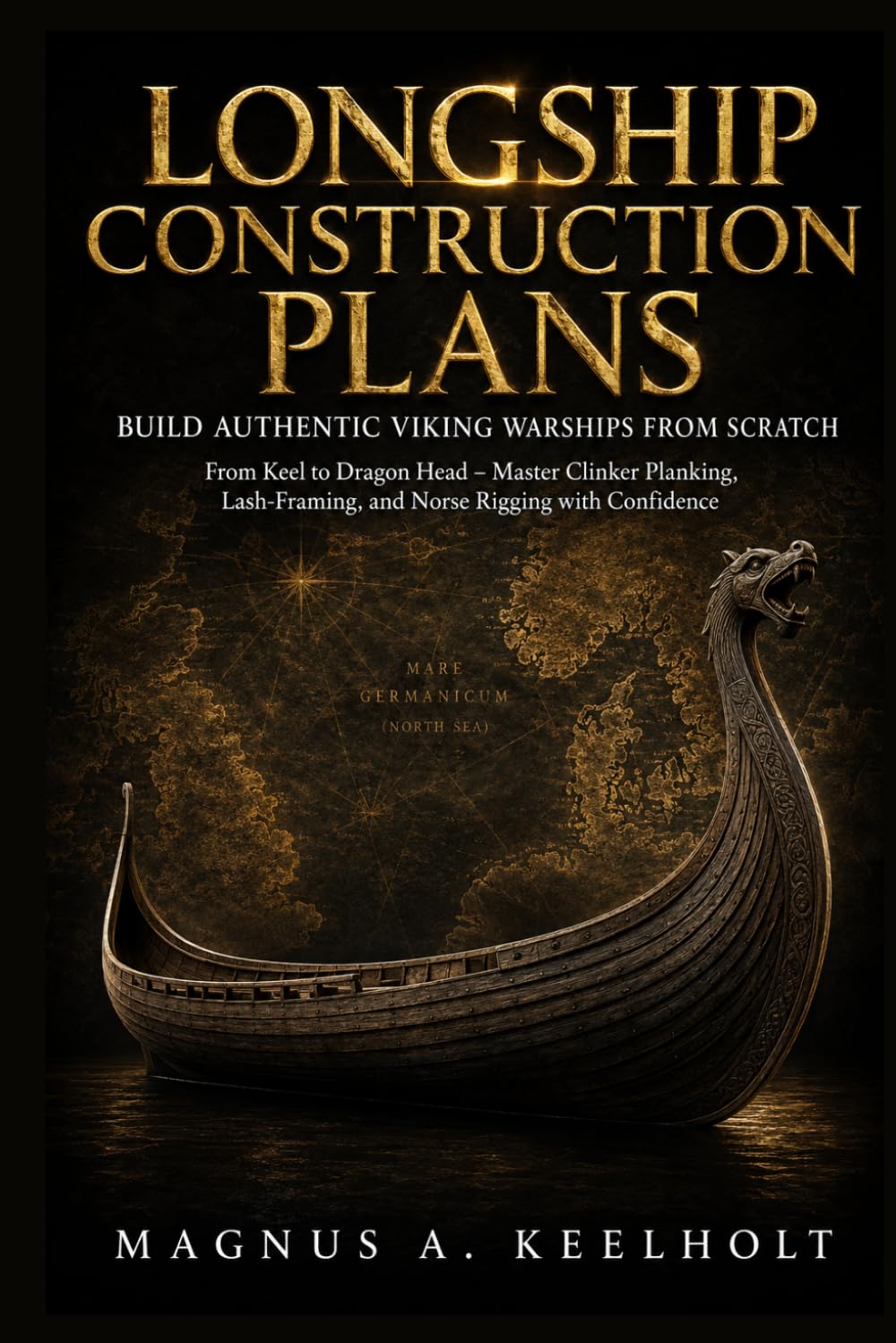 Longship Construction Plans: Build Authentic Viking Warships from Scratch: From Keel to Dragon Head – Master Clinker Planking, Lash-Framing, and Norse Rigging with Confidence