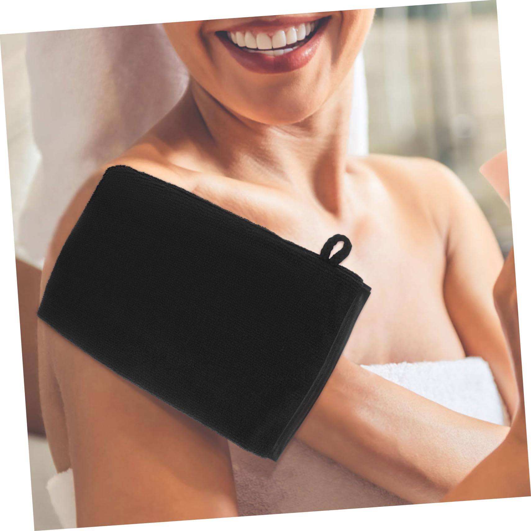 6 piezas Guantes de Baño Exfoliantes de Microfibra Superfina para Ducha y Limpieza Facial Suaves y Duraderos con para Colgar para Eliminar Impurezas y Maquillaje