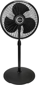 Lasko 2527 16 Performance Pedestal Fan, Black