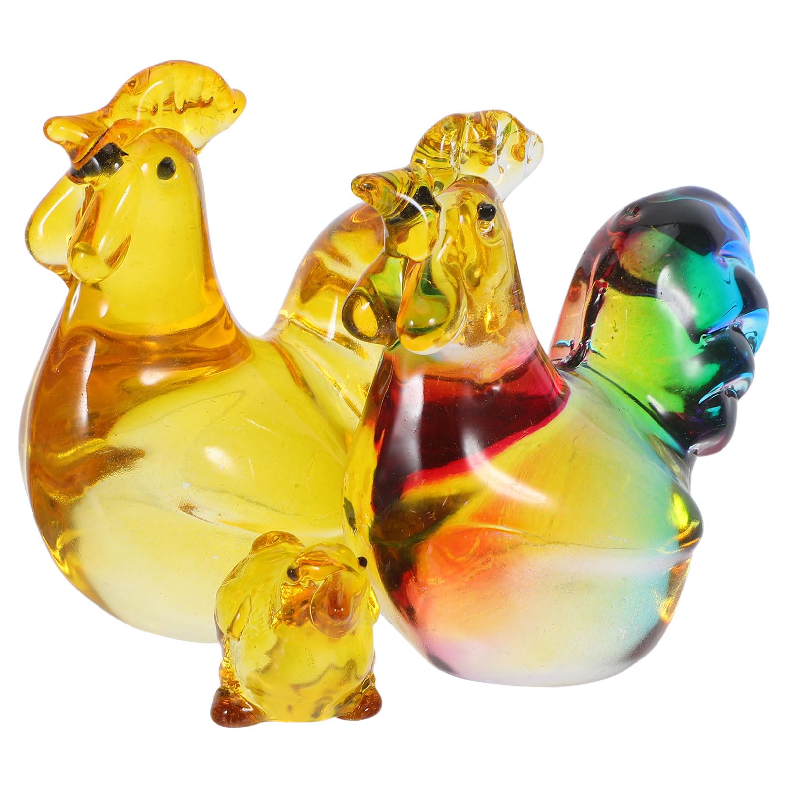 Figurines en cristal de coq pour illuminer votre buffet de salon avec élégance