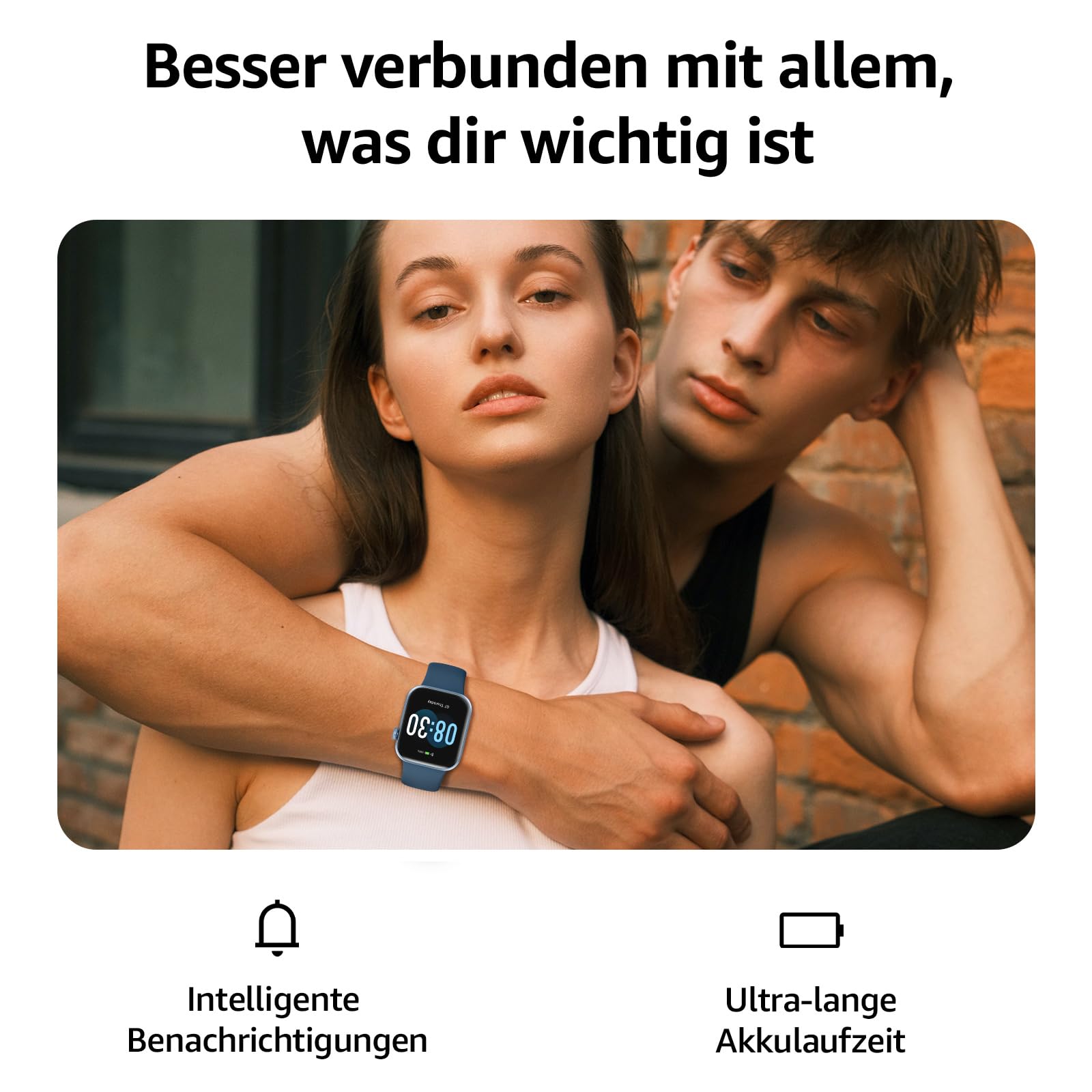 Smartwatch Damen Herren, 1,85" HD Touch Fitnessuhr mit Telefonfunktion, 140+Sportmodi Smart Watch Fitness Tracker mit Pulsmesser Schlafmonitor Schrittzähler, IP68 Wasserdicht Sportuhr für iOS Android