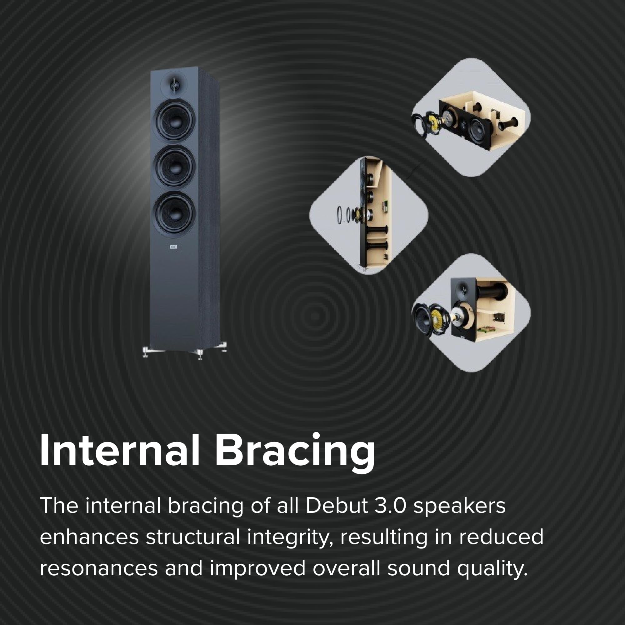 Amazon.co.jp: ELAC Debut 3.0 DB63-W ブックシェルフスピーカー