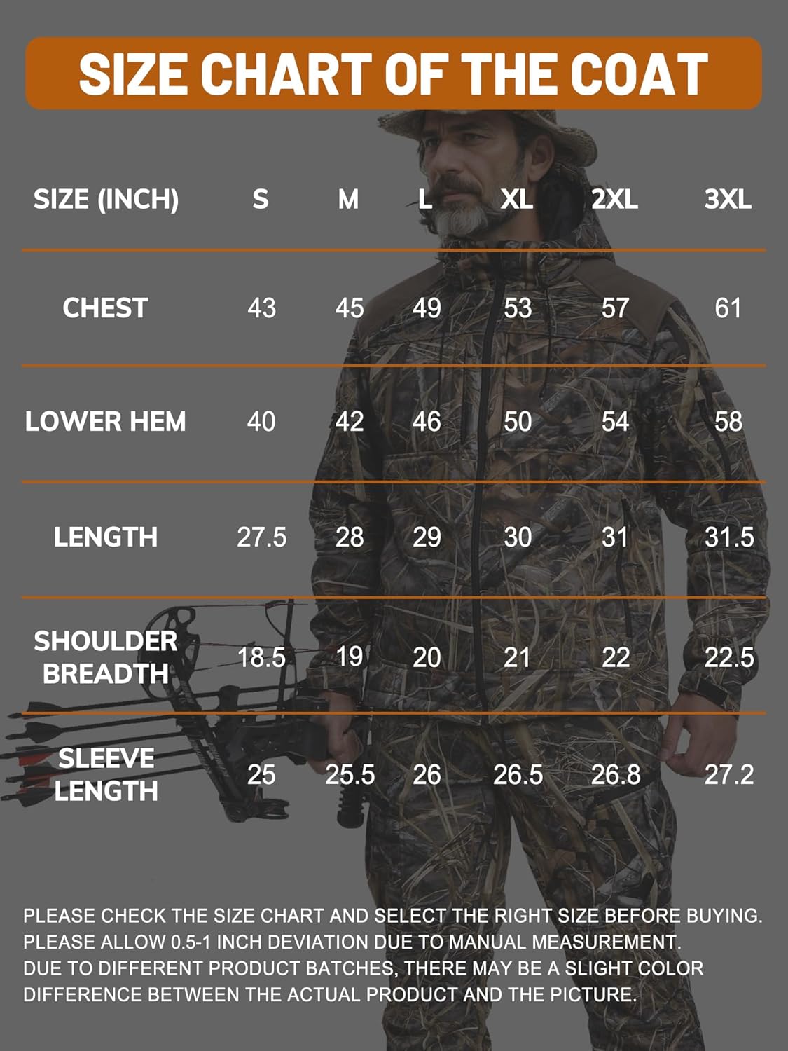 ANTARCTICA GEAR Heated Hunting Jacket for Men with 12V 15000mAh Battery Pack, Hoodie Winter Heated Work Jacket - Image 7