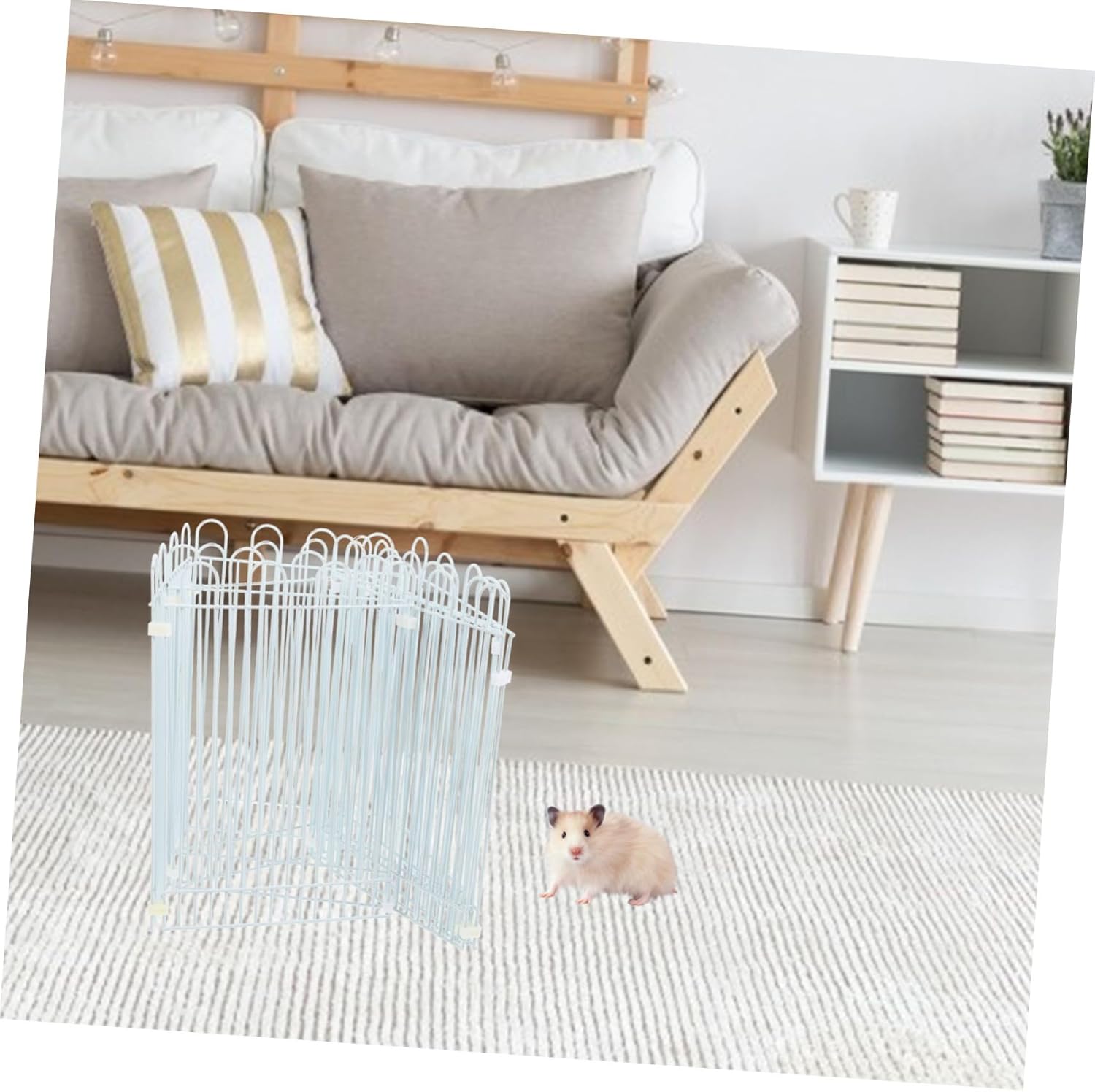 1set Small Pets Playpen Fence for Hamsters Guinea Pigs and Easy Assemble Indoor and Outdoor Use Secure and Enclosure