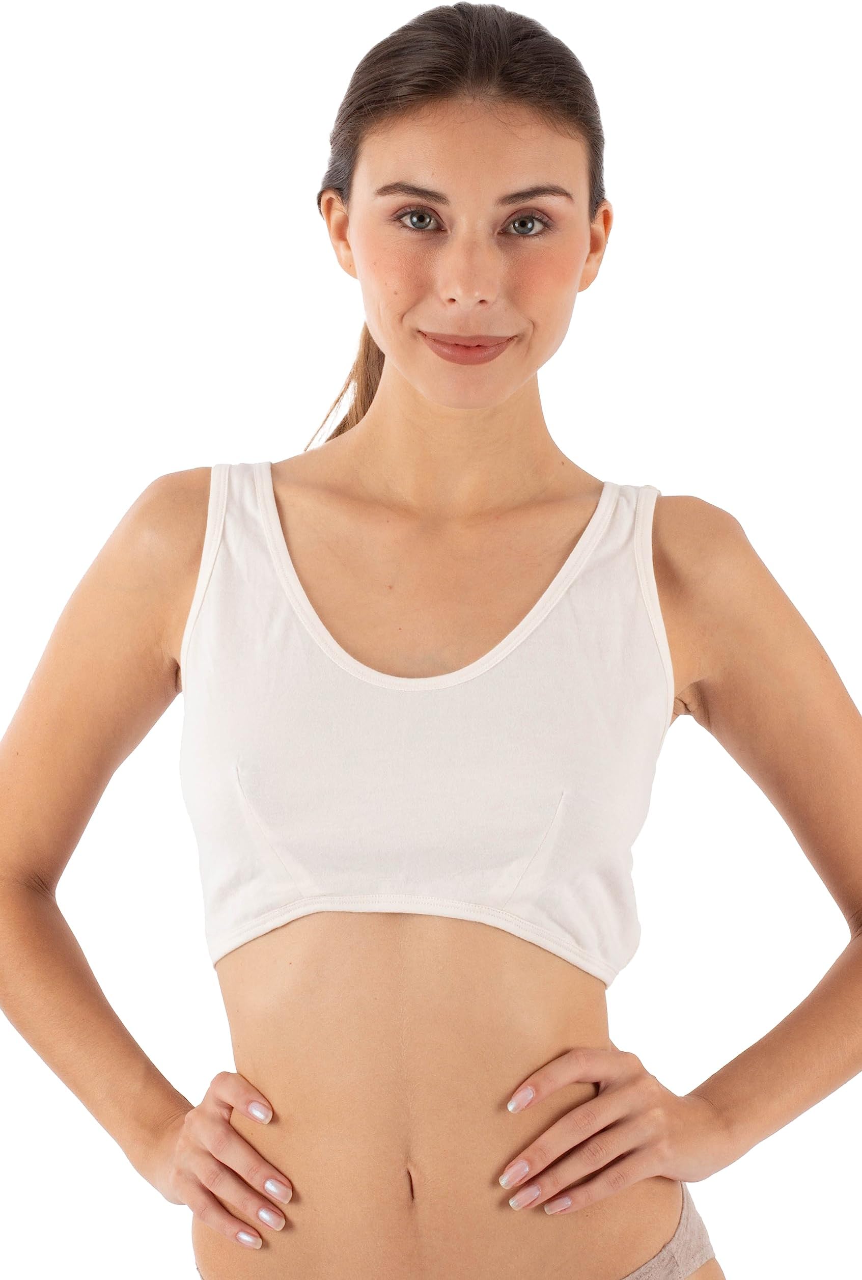 Hypoallergenic Organic Cotton Bra Liner for Women with Skin Allergies and Sensitive Skin
