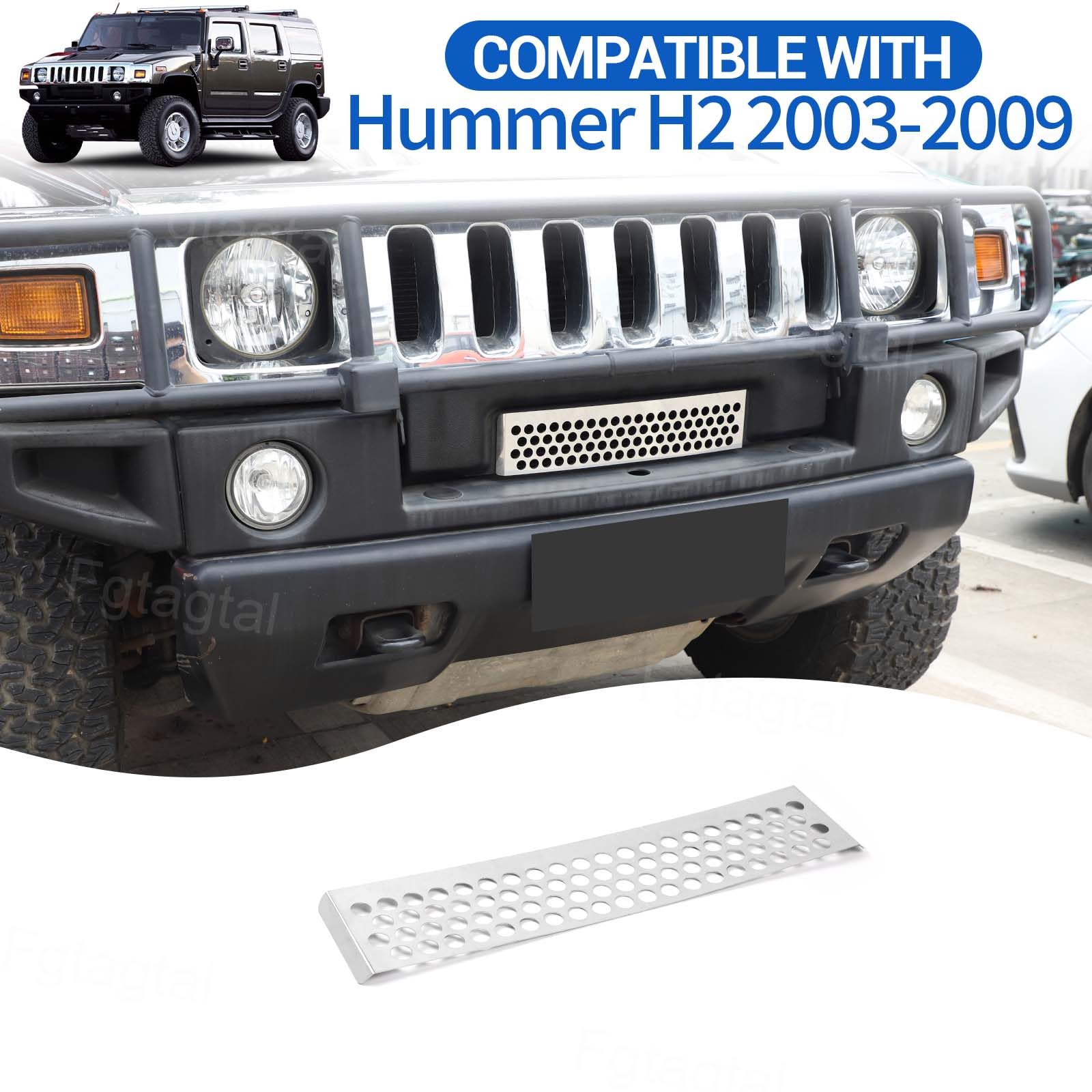 Amazon | ステンレスグリルフロントアクセントリム。Hummer H2 2003