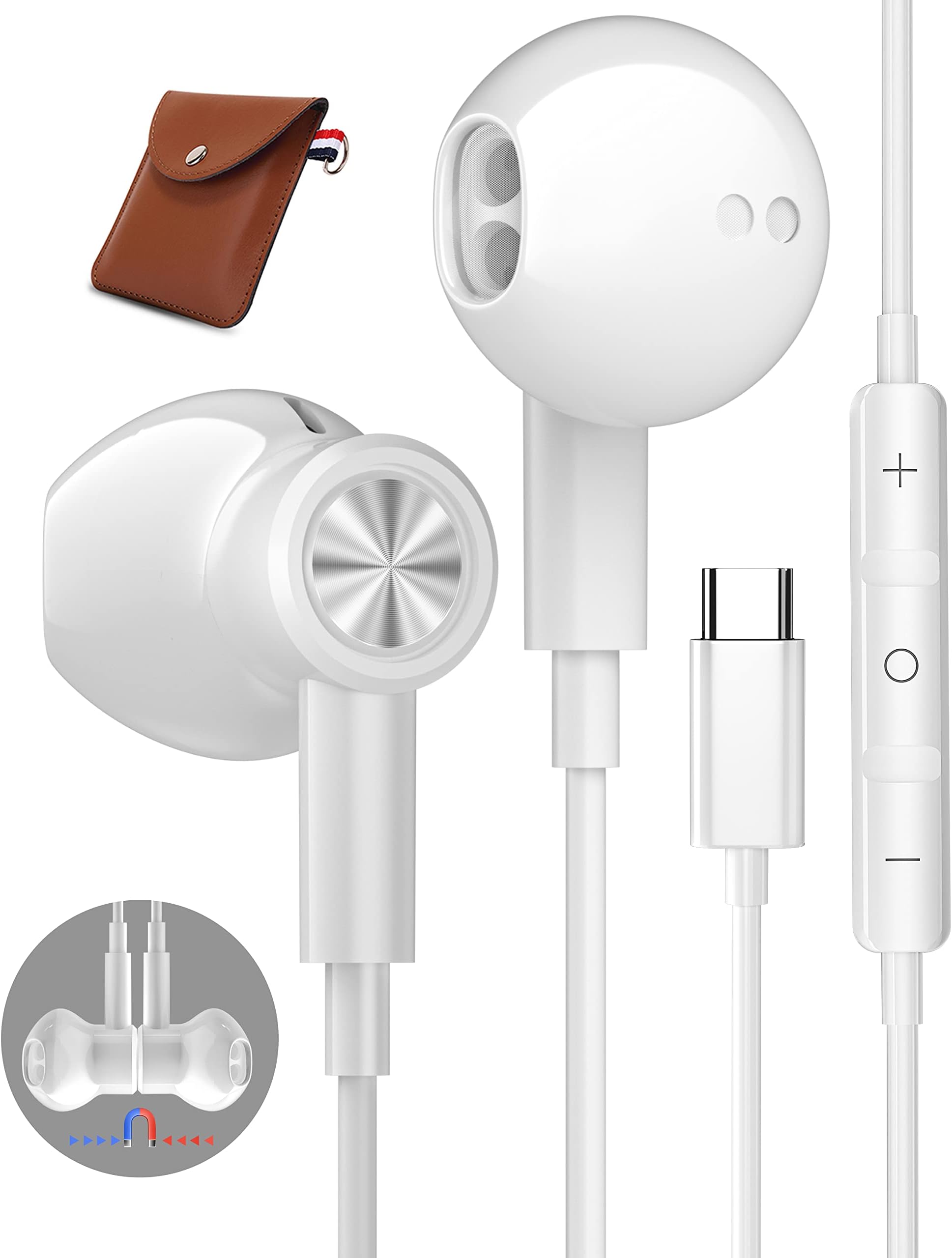 LUDOS Ultra USB C Kopfhörer, 5 Jahre Garantie für iPhone 16 15 Pro Max Plus Samsung Galaxy S24