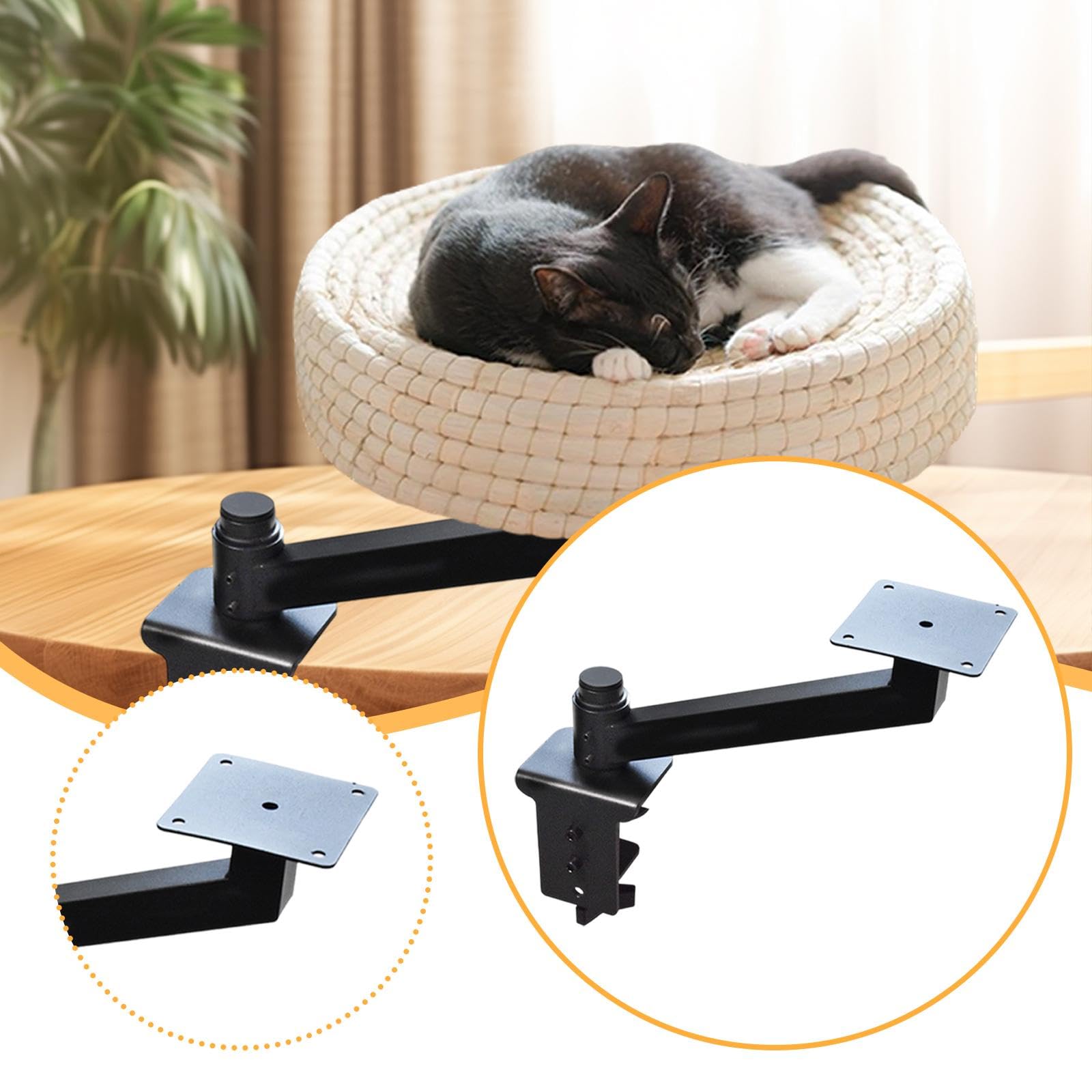 #N/A/a Escritorio Cama para Gatos Soporte Accesorios Muebles para Teletrabajadores de Juego Hogar