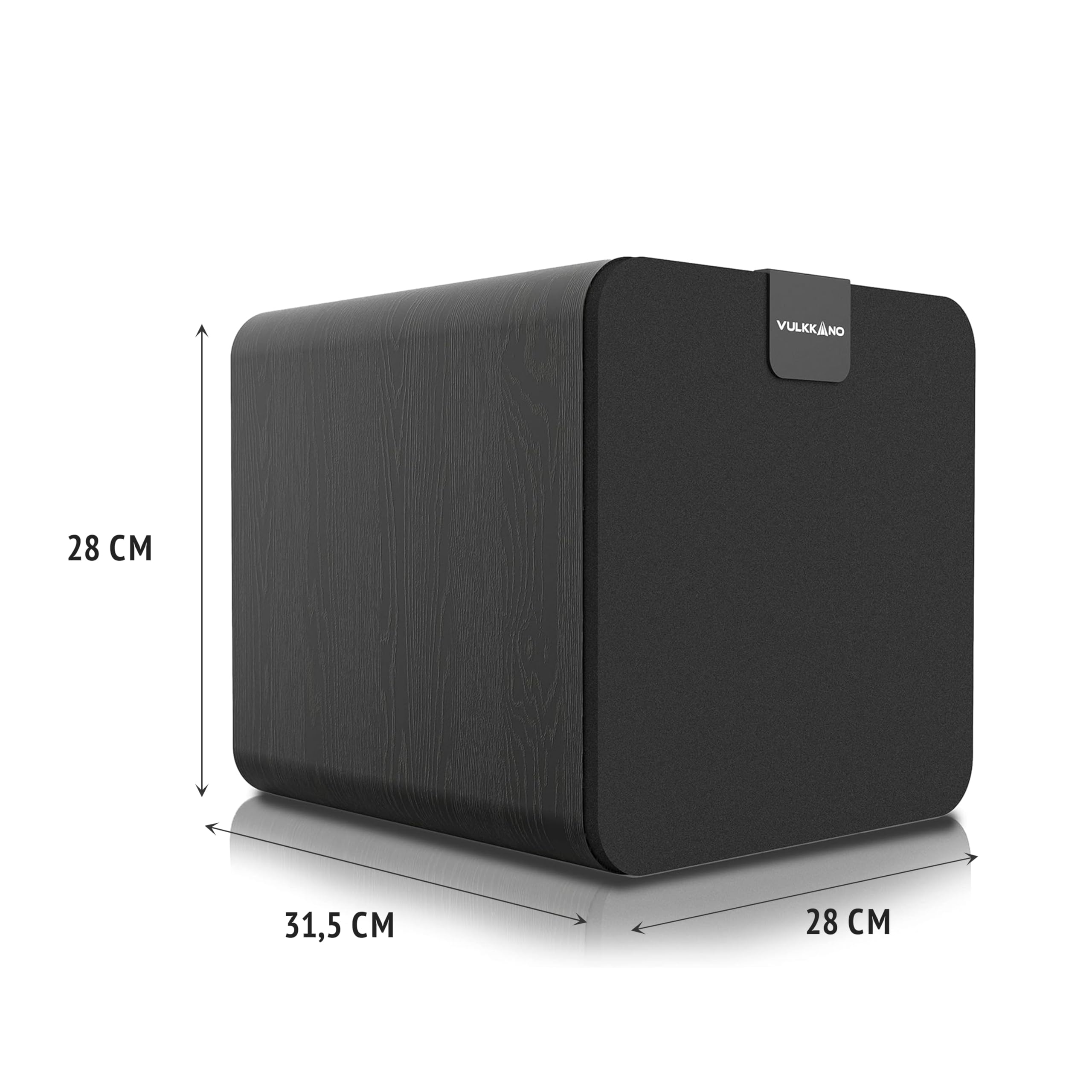 VULKKANO SUB8 Subwoofer Activo 8 Pulgadas, Amplificado con 80W RMS, Frecuencia de 40 Hz - 250 Hz, Crossover Ajustable, Home HiFi Audio & Cinema.