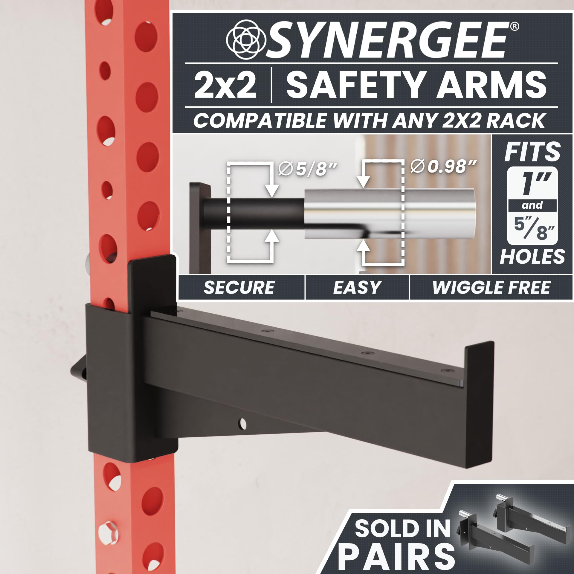 Amazon.co.jp: Synergee セーフティアーム 2x2 パワーおよびスクワット