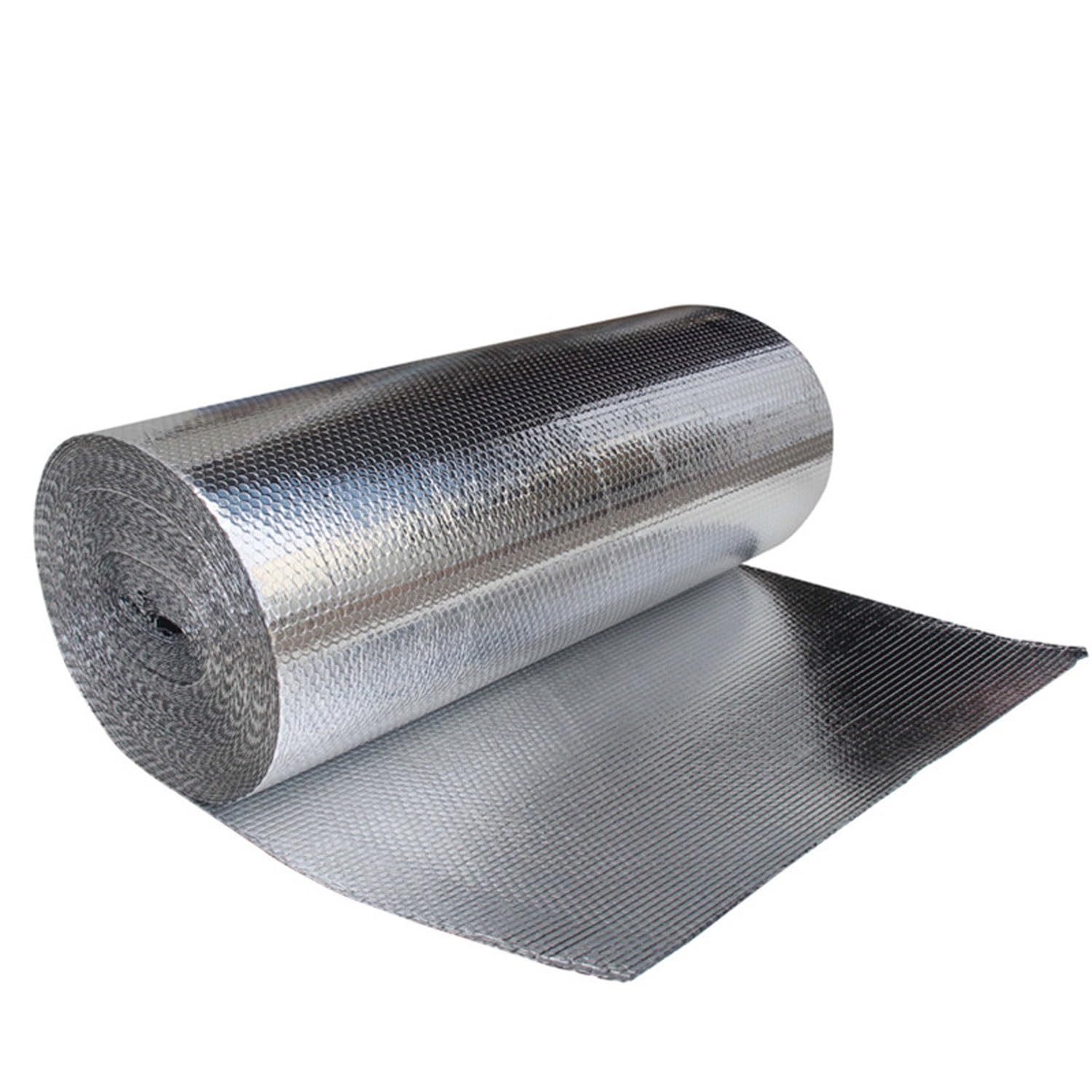 DIWAL Radiator Foil Reflector Self Adhesive Reflective Insulation Foam Sheet for Winter Double Side Aluminum Foil Bubble Roll for Keep Heat Thermal Shield Radiant Barrier(1x2m)