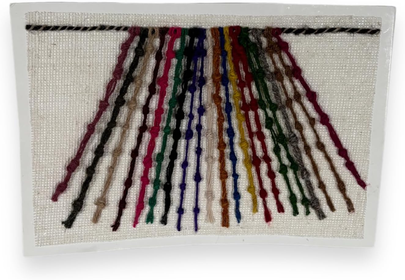Handmade Peruvian Quipus -7x10"- Textiles Home decor - Wall Hanging Wall Art (2)