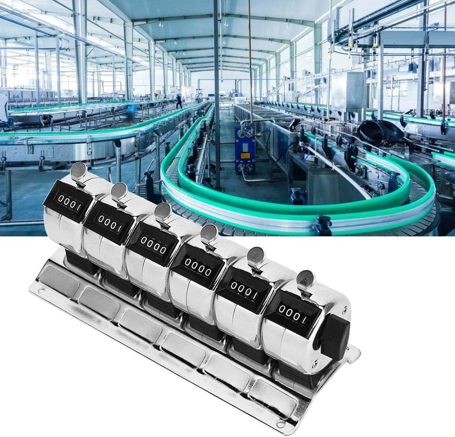 Stainless Manual Clicks Counter Handheld Mechanical Count Tool with Resets Knob for Sports Scoring Scientific Research Manual Metal Counter