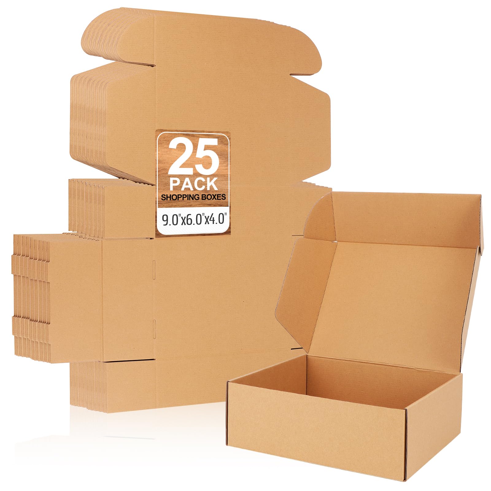 Buy QLOUNI 25 Pack Corrugated Cardboard Mailing Boxes 9 x 6 x 4 inches