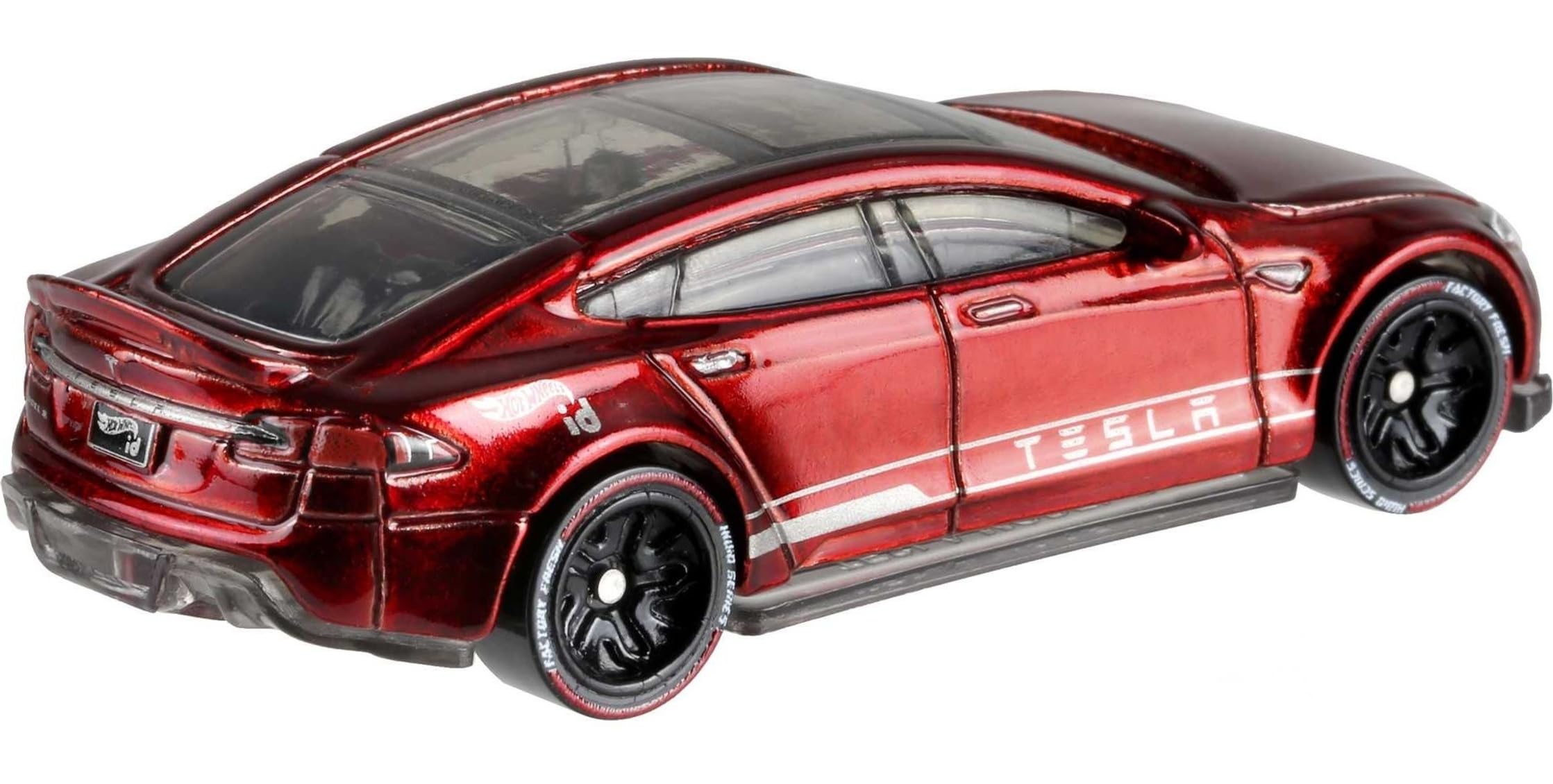 Hot Wheels- ID Die-Cast Tesla Model S Scala 1:64, Macchinina Giocattolo per Bambini 8 + Anni, FXB14
