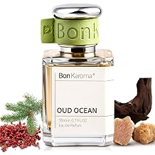 OUD Ocean Eau de Parfum for Men, 1.7 oz., long lasting, marine woody notes oud, sea salt, smoke and ambergris. An artistic and social choice, an everyday fragrance, travel size.