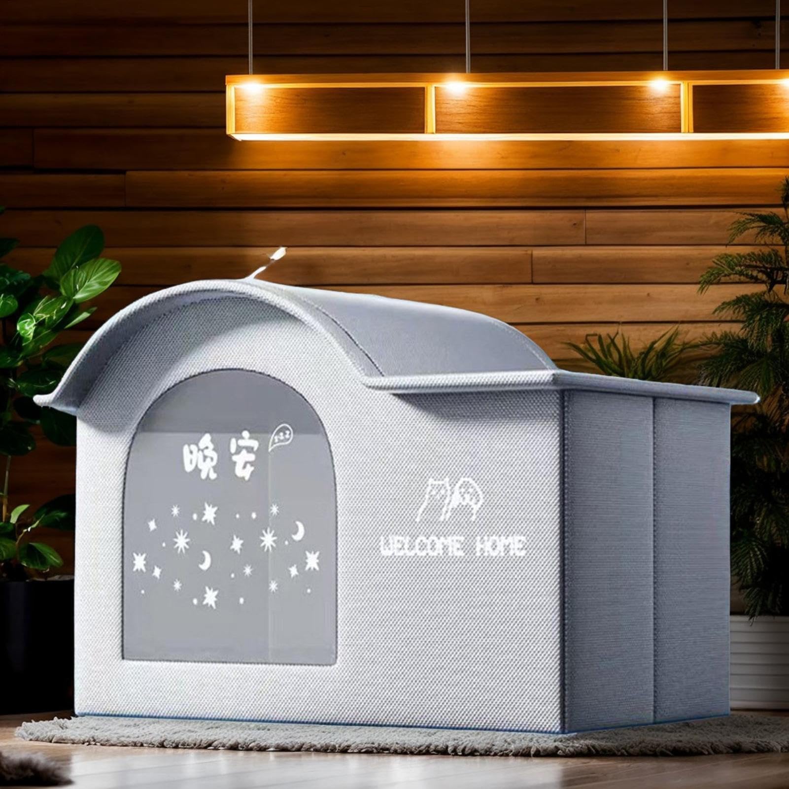 Kühlhaus für Katzen, faltbar, isoliert, tragbar, kühl, Unterschlupf für Hunde, Welpen und Katzen, Komfort für den Innen- und Außenbereich, für Sommerhitze und Reisen, Camping, und Hinterhof