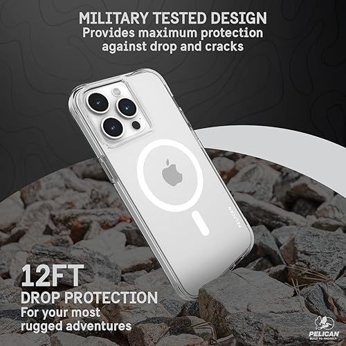 Miniatura 3 de Pelican Protector Series - Funda para iPhone 14 Pro Max de 6.7 pulgadas compatible con MagSafe Funda magnética para teléfono con tecnología