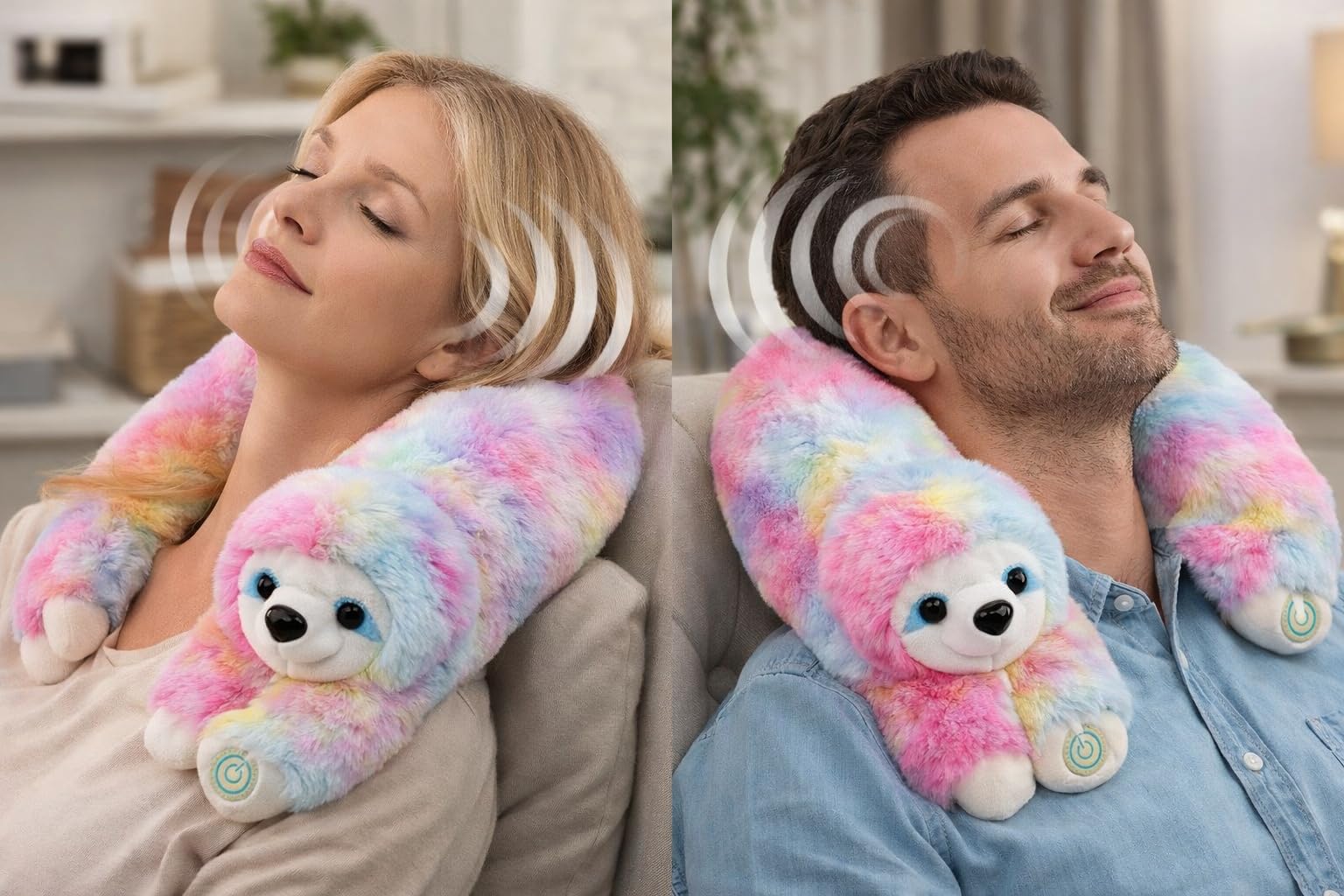 Amazon.com: Rainbow Sloth Neck Pillow, Travel Pillow, Multicolor