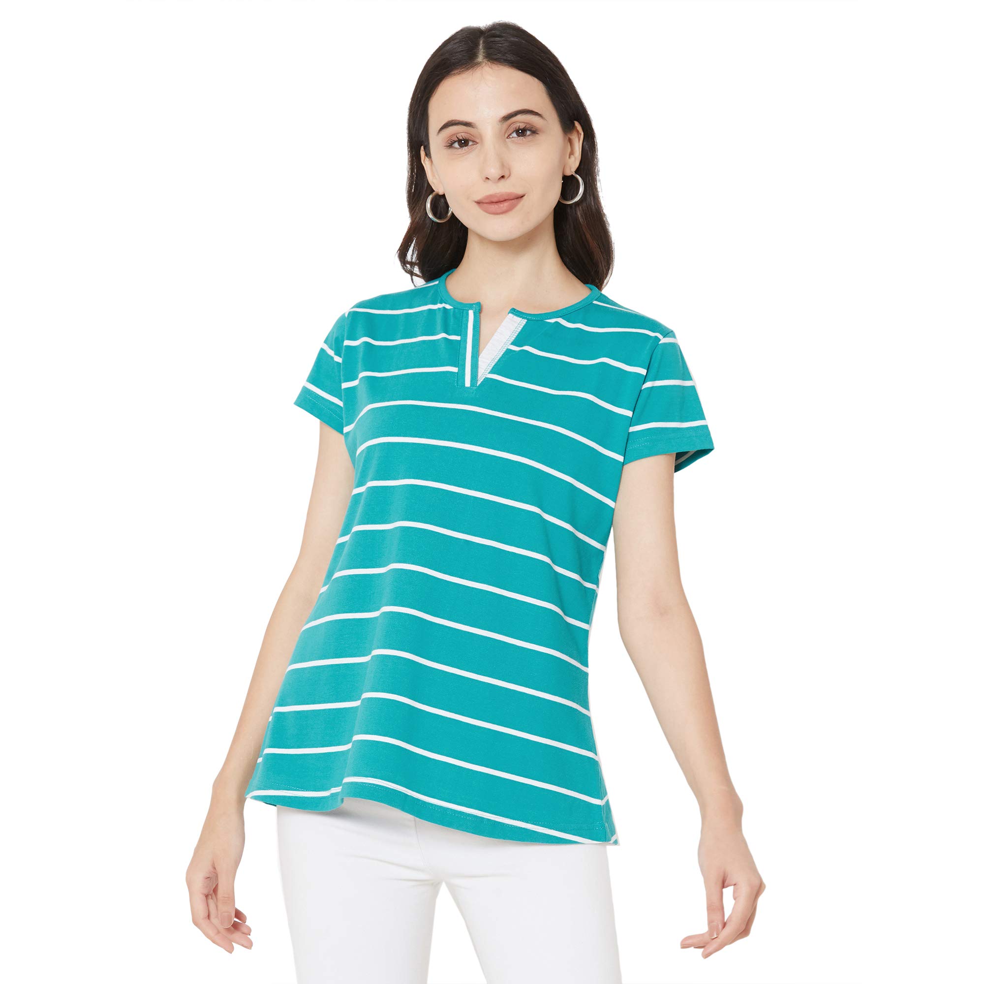 GO-4 IT Stripes Knitted Top for Women
