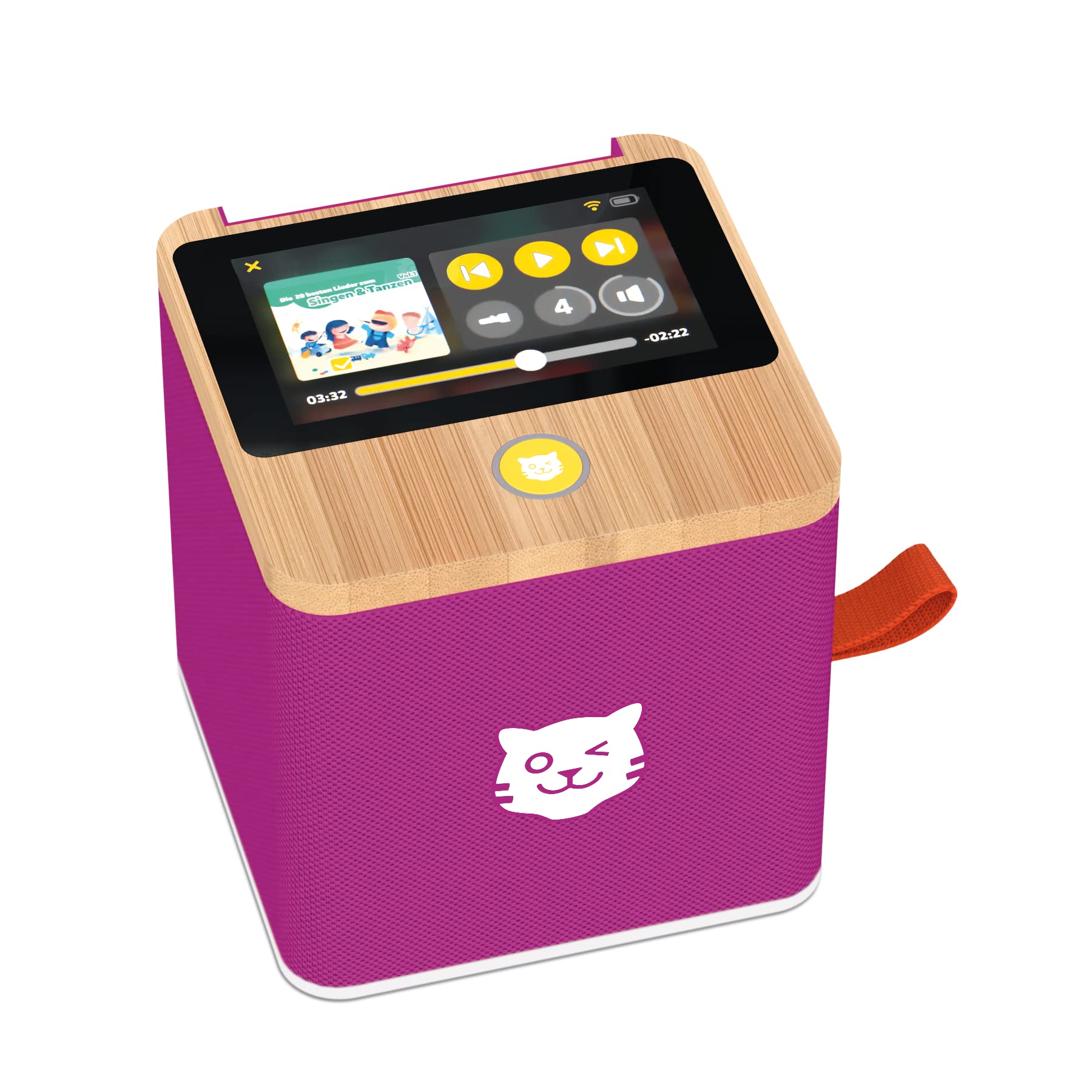 Tigerbox Mini – Lettore Audio Per Bambini, Con Limitazione Volume, Custodia Rosa, Include Tigercard