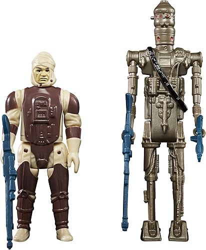 STAR WARS Retro Collection Special Bounty Hunters - Paquete de 2 juguetes Dengar e IG-88 de 3.75 pulgadas, figuras de The Empire Strikes Back