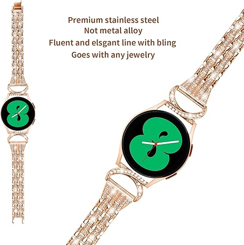 Miniatura 2 de Correas de reloj compatibles con Michael Kors Access Gen 4 MKGOMKGO Gen 5E de 1.61 pulgadas para mujer, joyería de diamantes de imitación de