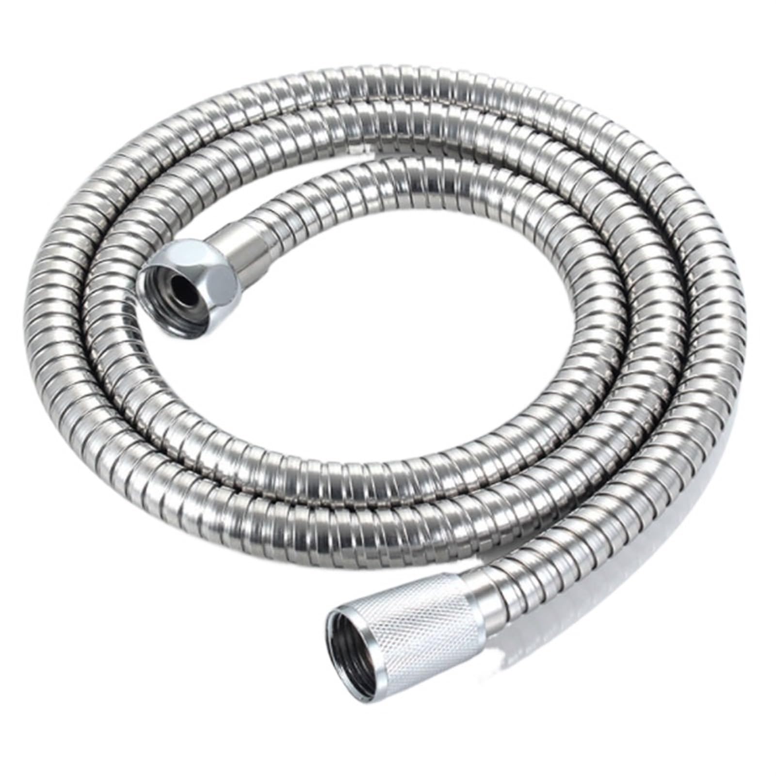 Bath Shower Hose Stainless Steel Flexible Pipe Shower Head Pipe Plumbing for Bathroom Accessories(1.5M Encrypted)